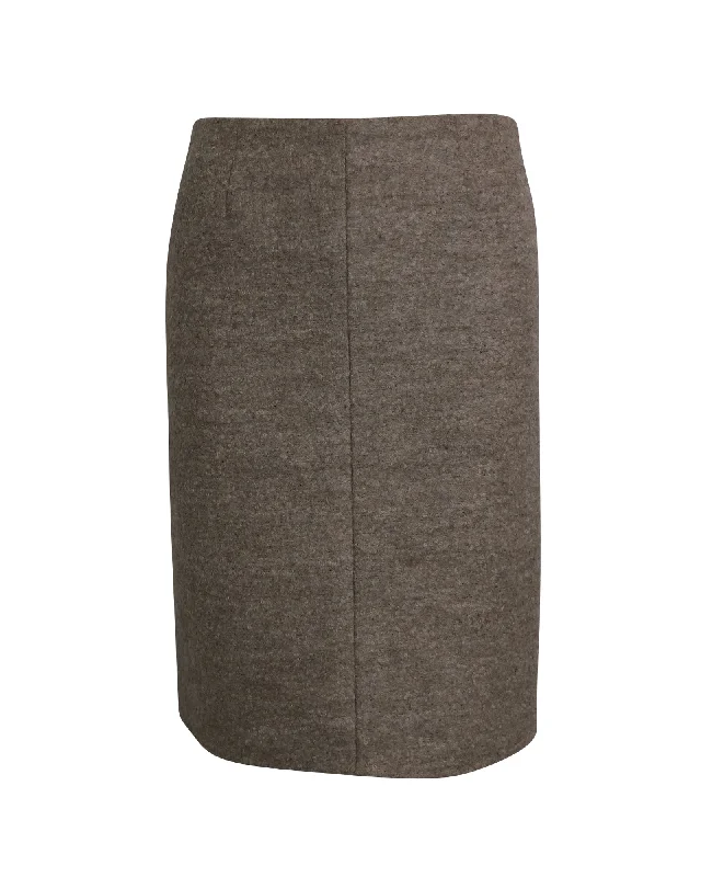 Marc Jacobs Knee-Length Skirt in Beige Lana Vergine