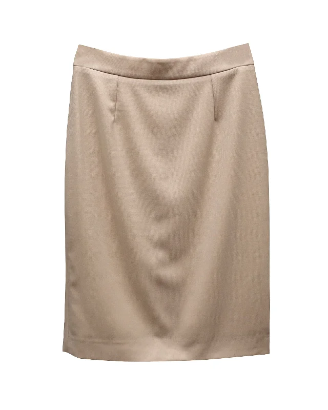 Stella McCartney Pencil Skirt in Cream Wool