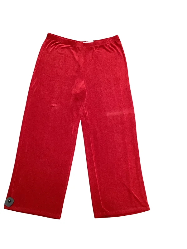 Pants Lounge By Coldwater Creek In Red, Size: Xl