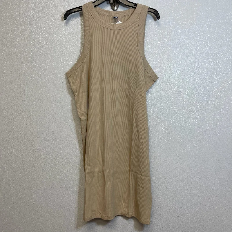 Tan Dress Casual Short Old Navy O, Size Xxl