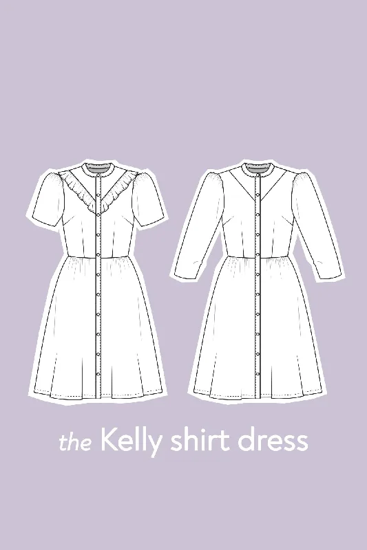 Forget-me-not Patterns Kelly Shirt Dress